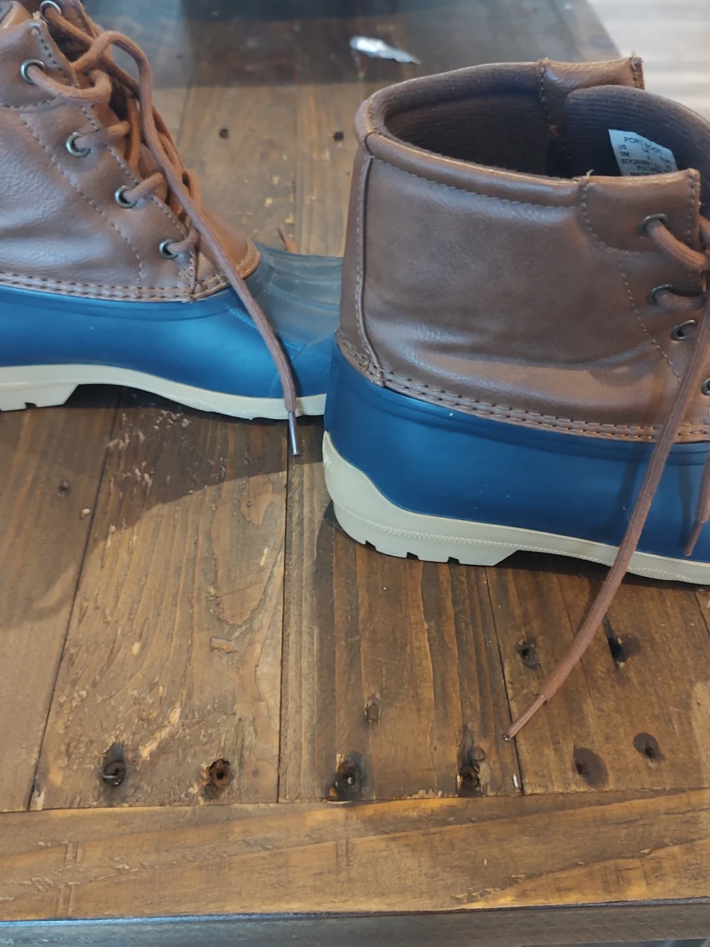 Sperry Kids Navy and Brown Waterproof Duck Boots